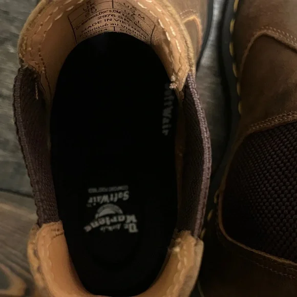 Dr. Martens Dark Brown Leather Boots NWOT - Picture 6 of 12